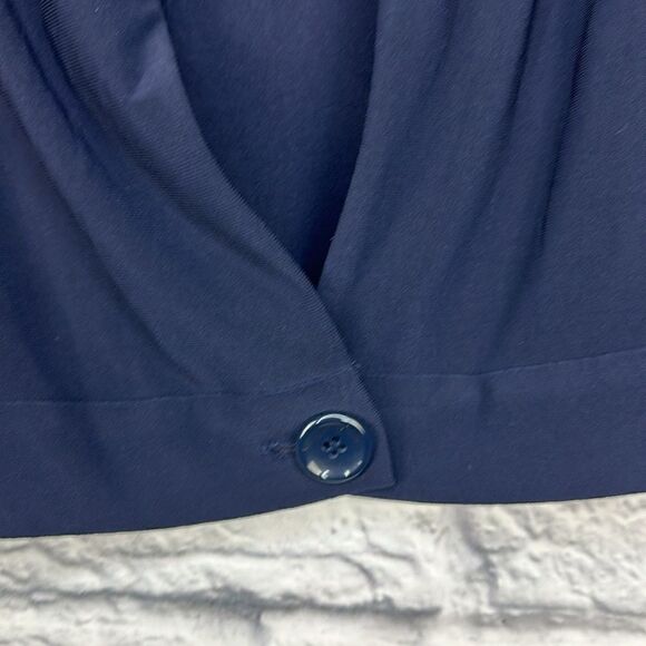 Perceptions New York Navy Cropped Cardigan Size 8 - Picture 4 of 7